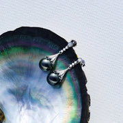 Boucle D'oreille Perle noire de Tahiti Diamant