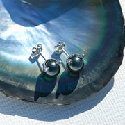 Boucle D'oreille Perle de Tahiti Argent