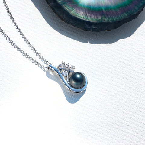 Pendentif Perle Noire de Tahiti