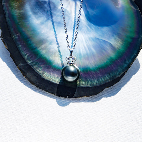Pendentif Perle de Culture Noire