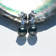 Boucle D'oreille Perle Noire