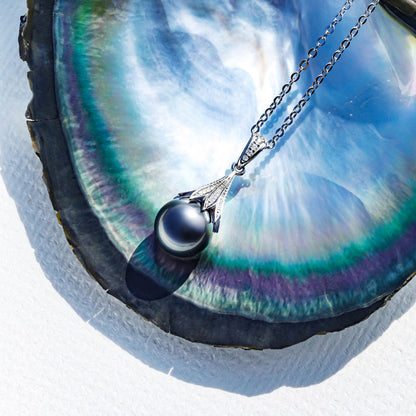 Collier Argent Perle de Tahiti