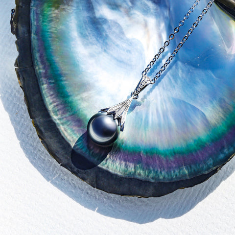 Collier Argent Perle de Tahiti