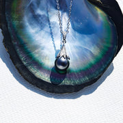 Collier Argent Perle de Tahiti