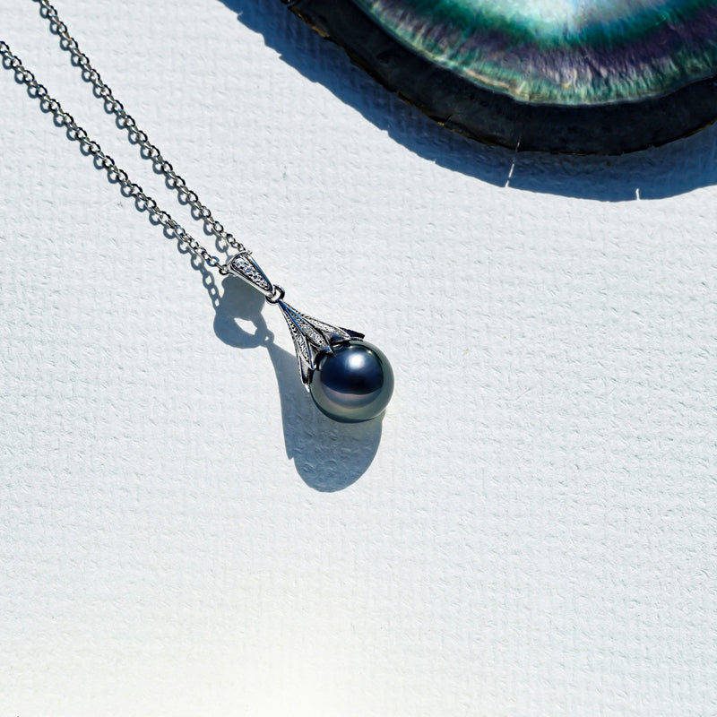 Collier Argent Perle de Tahiti