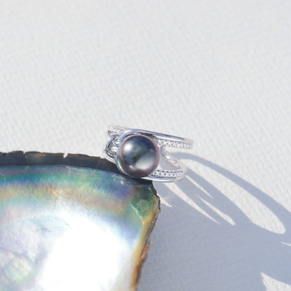 Bague Perle de Tahiti Aurore