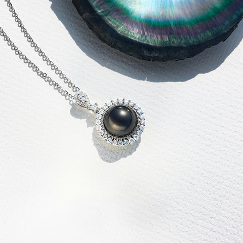 Pendentif Perle de Tahiti Diamant