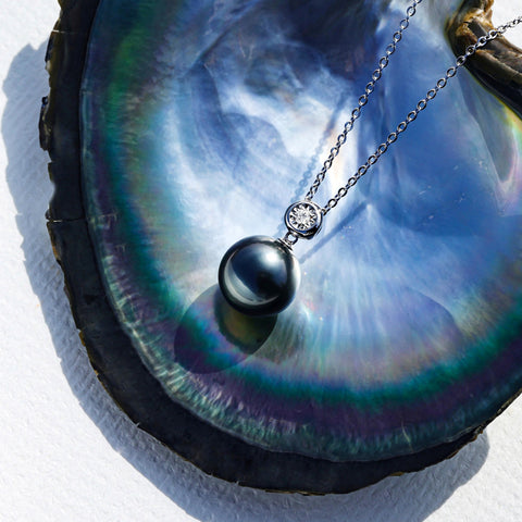 Pendentif Perle Noire Tahiti