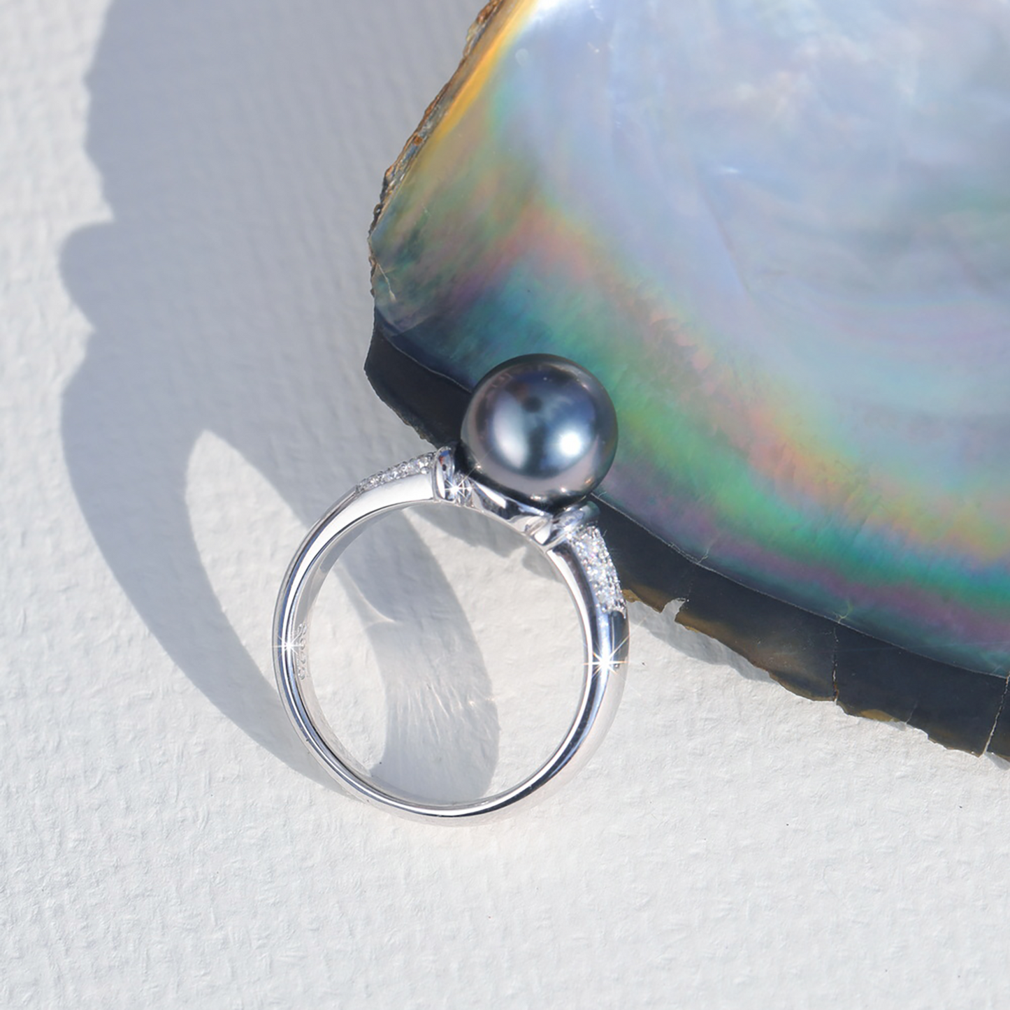 Bague Perle de Tahiti Iris