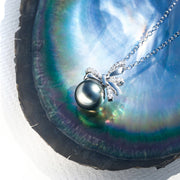Pendentif Argent avec Perle de Tahiti Véritable