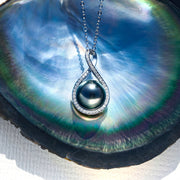 Pendentif Perle Noire