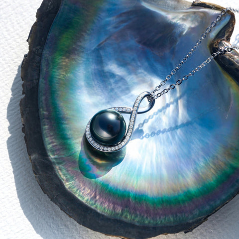 Pendentif Perle Noire