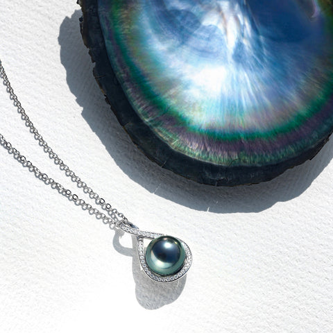 Pendentif Perle Noire