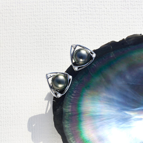 Boucles D'oreilles en Perles de Tahiti