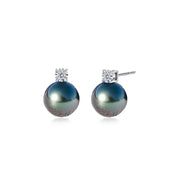 Boucle D'oreille Perle Tahiti Noire