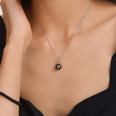 Pendentif Perle de Culture Noire