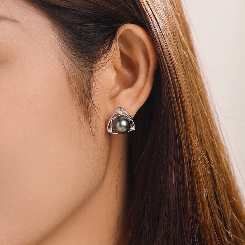 Boucles D'oreilles en Perles de Tahiti