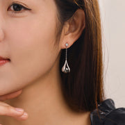 Boucle D'oreille Perle de Tahiti Pendante