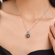 Pendentif Argent avec Perle de Tahiti Véritable