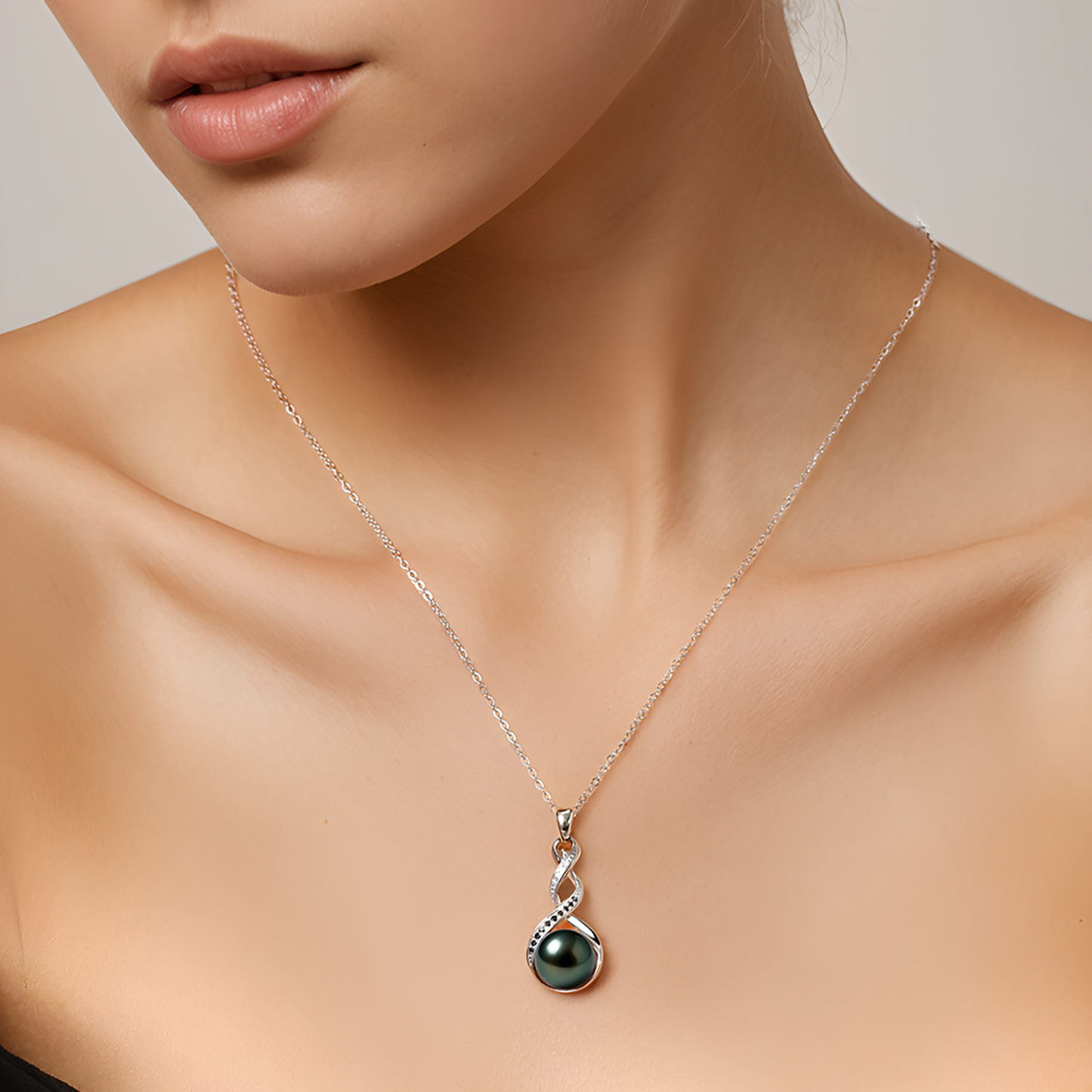 Pendentif Perle de Tahiti Torsade