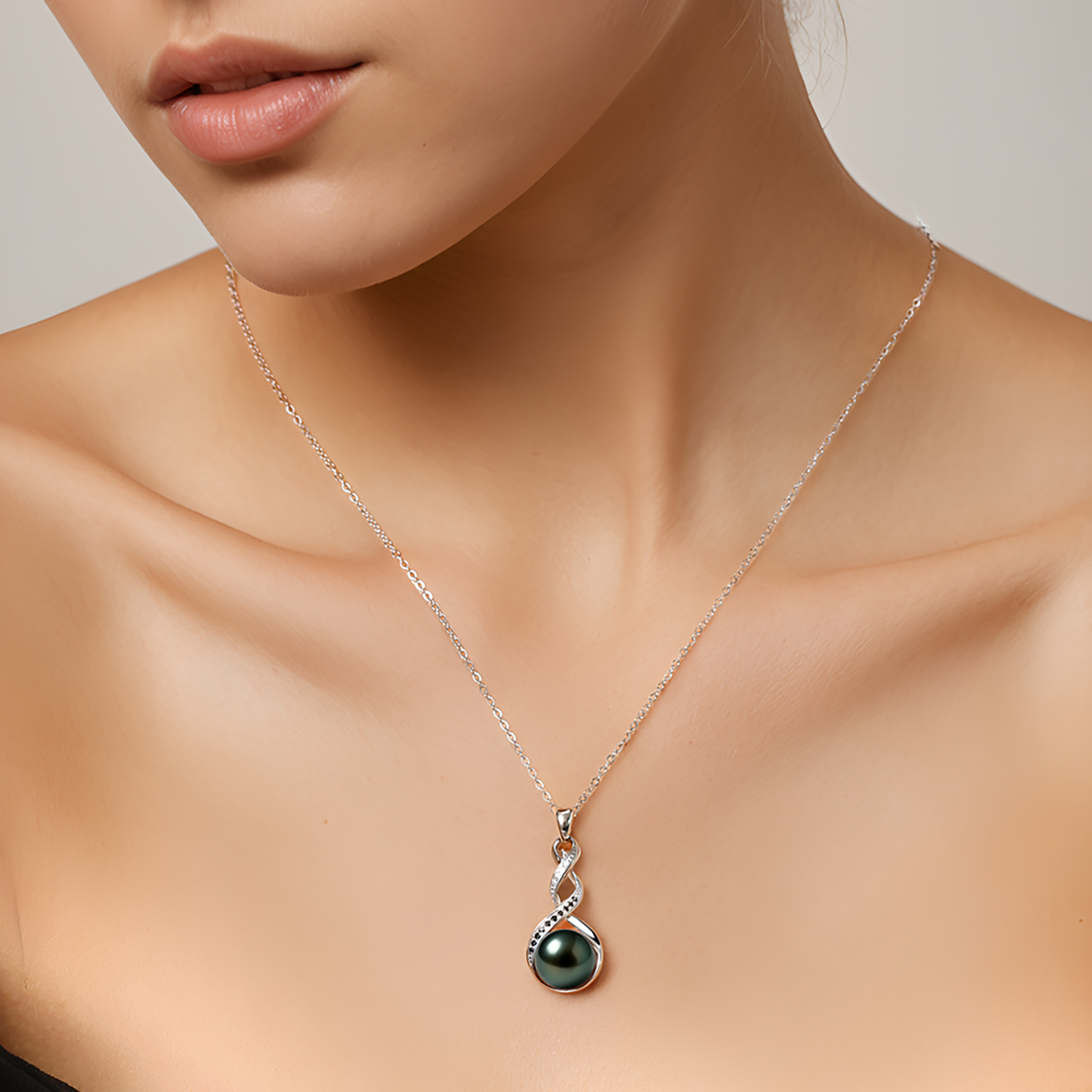 Pendentif Perle de Tahiti Torsade