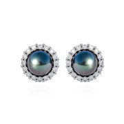 Boucle D'oreille Perle Noire Tahiti