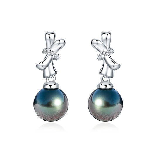 Boucle D'oreille Perle Noire