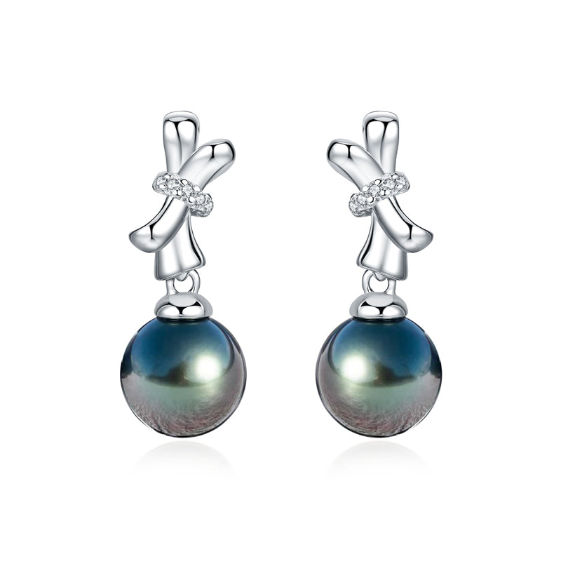 Boucle D'oreille Perle Noire