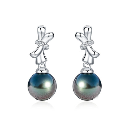 Boucle D'oreille Perle Noire