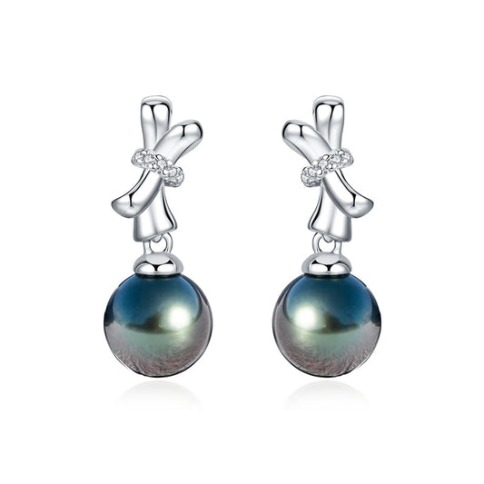 Boucle D'oreille Perle Noire
