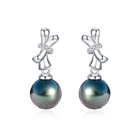 Boucle D'oreille Perle Noire