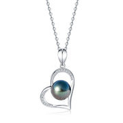 Pendentif Coeur Perle de Tahiti