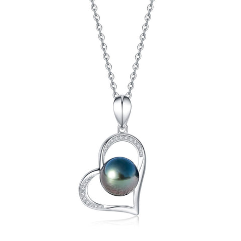 Pendentif Coeur Perle de Tahiti