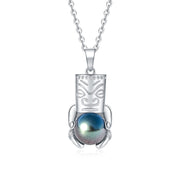 Pendentif Perle Tahiti Tiki