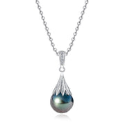 Collier Argent Perle de Tahiti