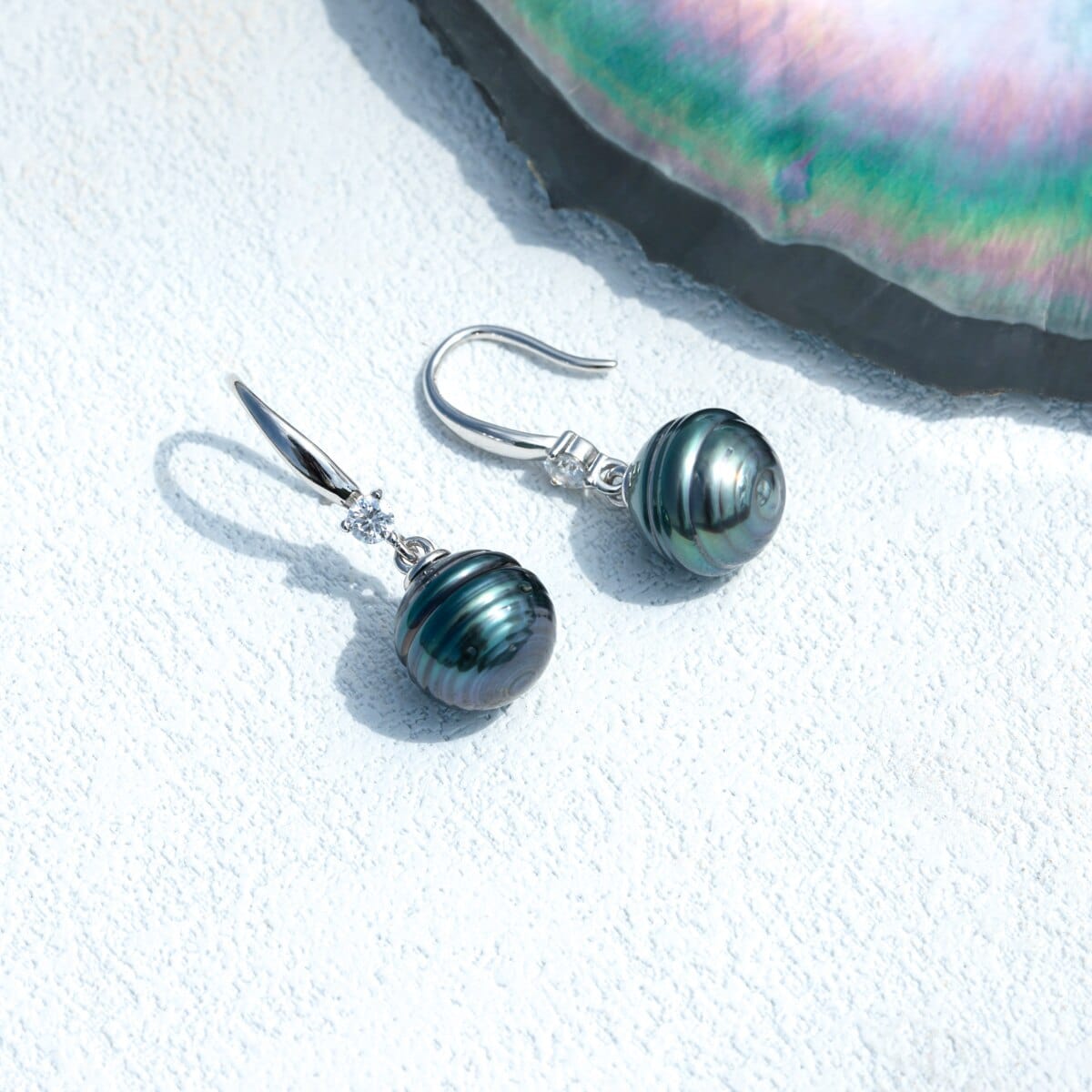 Boucle D'oreille Perle de Tahiti Rawinia