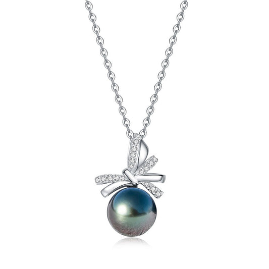 Pendentif Argent avec Perle de Tahiti Véritable