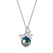 Pendentif Argent avec Perle de Tahiti Véritable