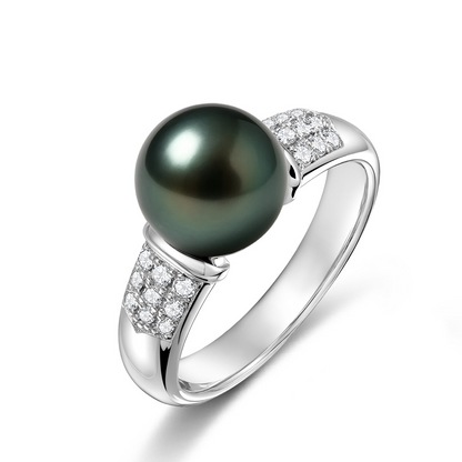 Bague Perle de Tahiti Iris