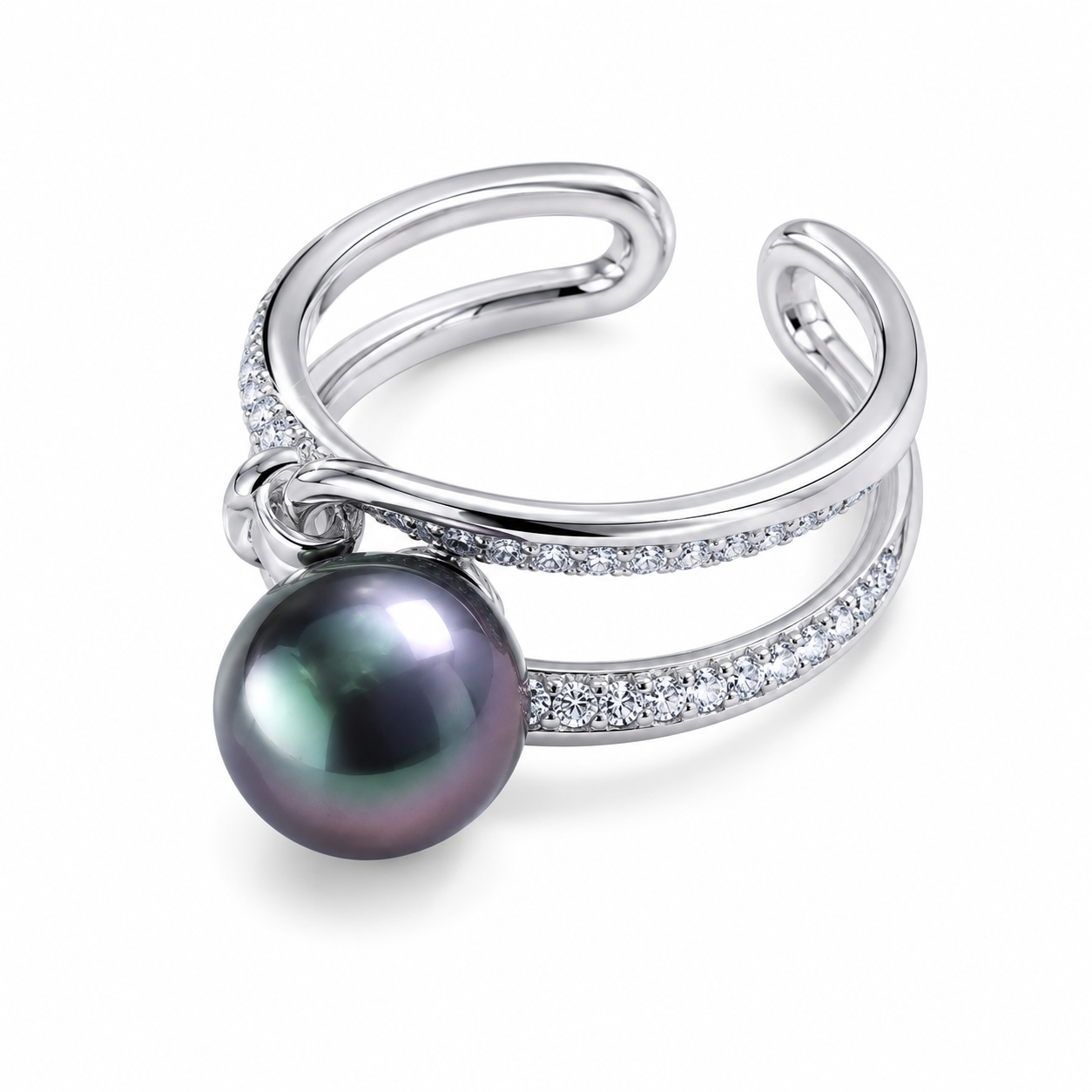 Bague Perle de Tahiti Aurore