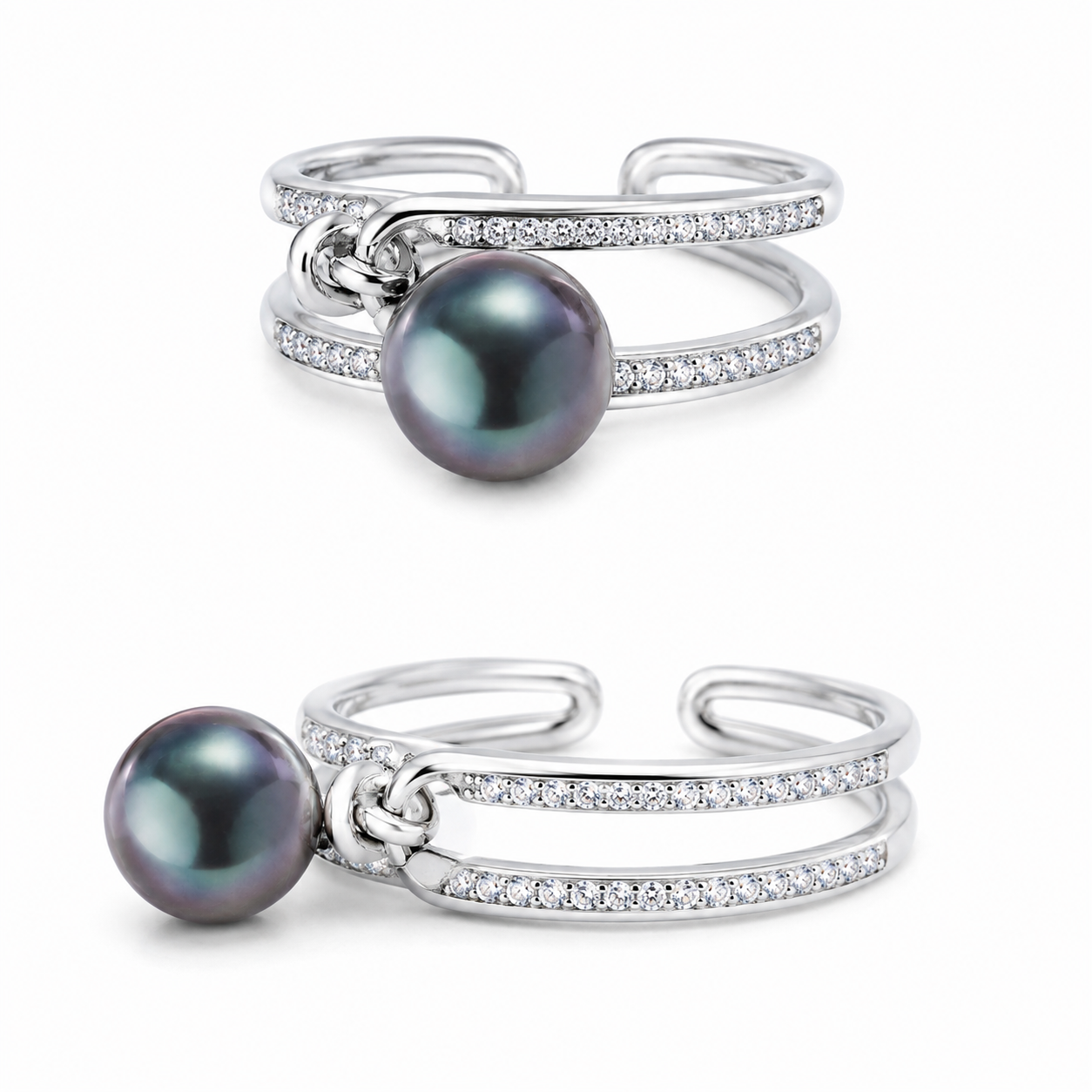 Bague Perle de Tahiti Aurore