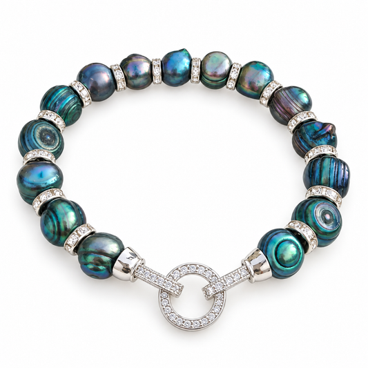 Bracelet en perles de Tahiti