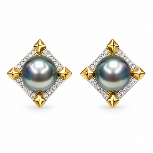 Boucle D'oreille Perle de Tahiti Léna