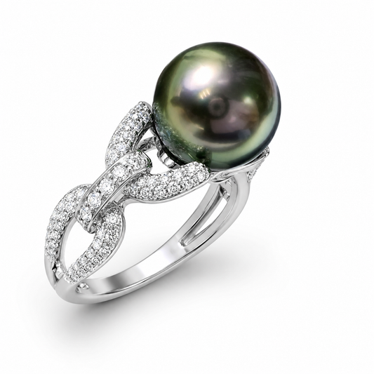 Bague perle de Tahiti 