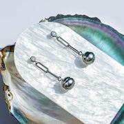 Boucle D'oreille Pendante Perle de Tahiti