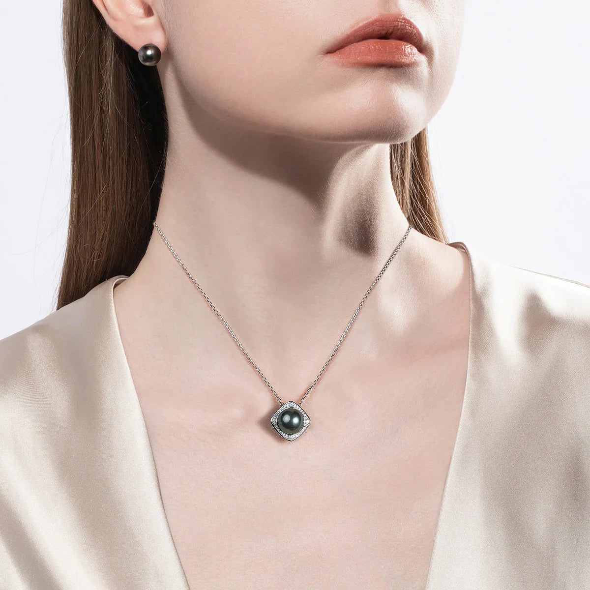 Pendentif Argent Perle de Tahiti