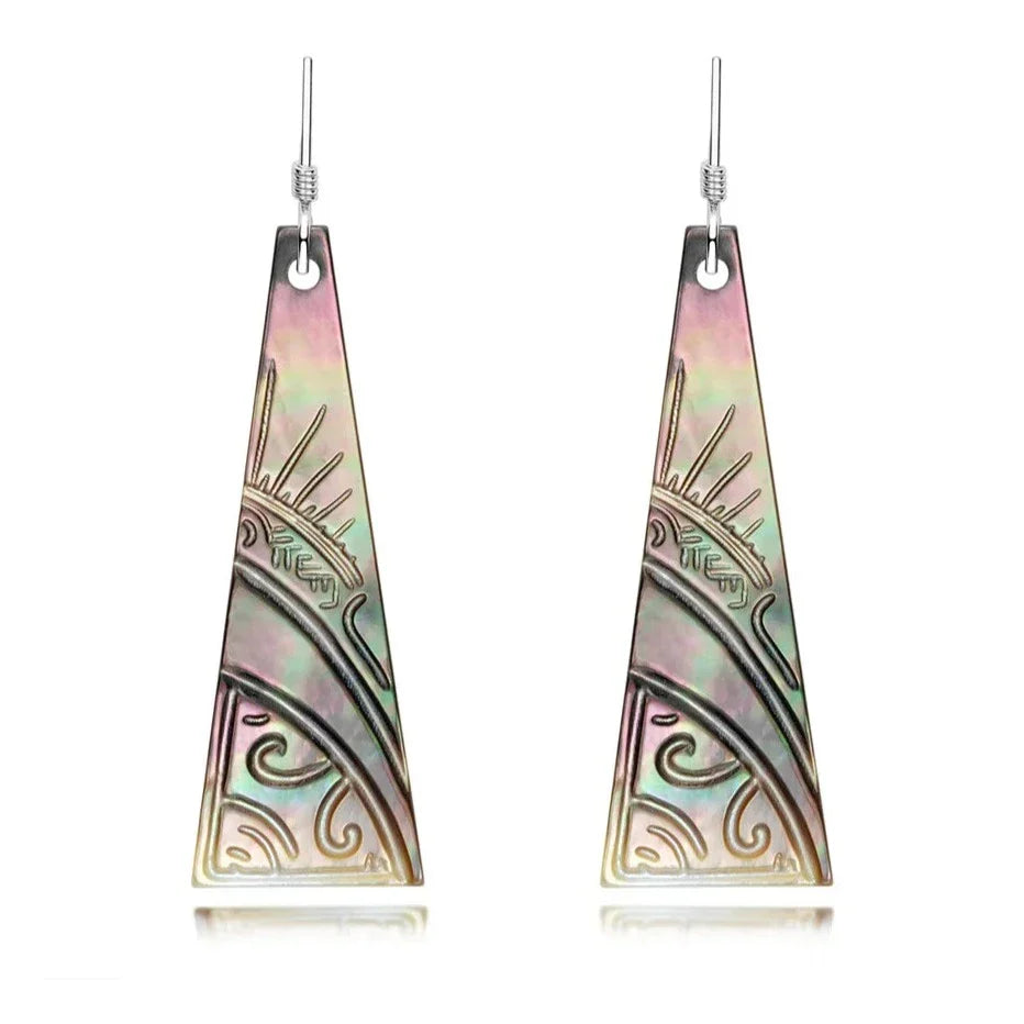 Boucle D'oreille Perle de Tahiti Coquillage