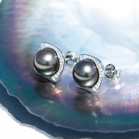 Perles de Tahiti Boucles D'oreilles