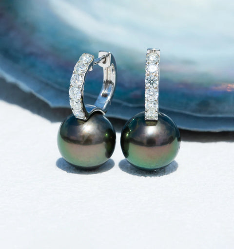 Perle de Tahiti Boucle D'oreille