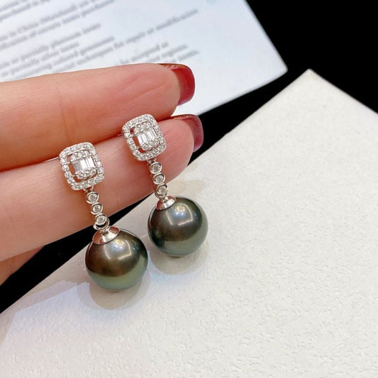 Boucle D'oreille Perle de Tahiti Lou